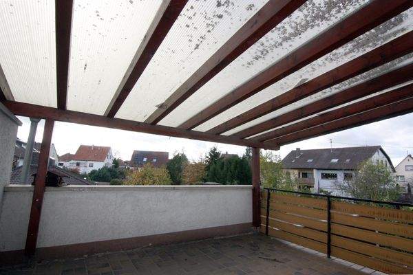 Auf der Dachterrase am OG