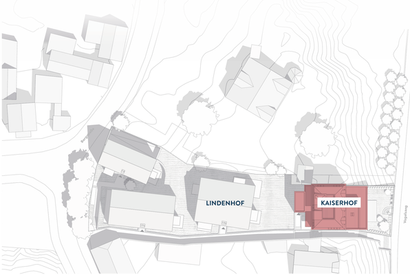 Lageplan der Häuser