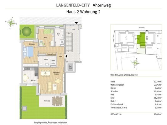 Langenfeld - Ahornweg - Whg 2.2