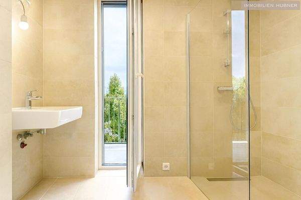 beim Zähneputzen direkt auf die Terrasse gehen