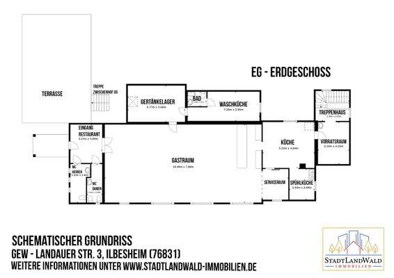 EG - Schematischer Grundriss - SW