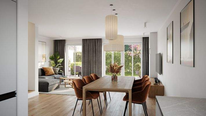 Offener Wohn- und Essraum