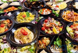 closeup-shot-restaurant-menu-set-black-plates-perfect-food-background