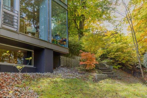 Mein Haus inmitten der Bäume.