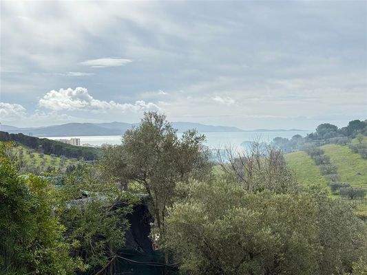 Ausblick aufs Meer und Olivenhain