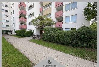 Blick auf die Wohnanlage