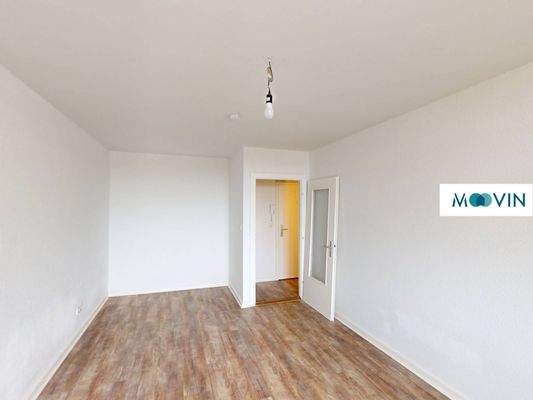 Ansicht II: Wohn- und Schlafzimmer