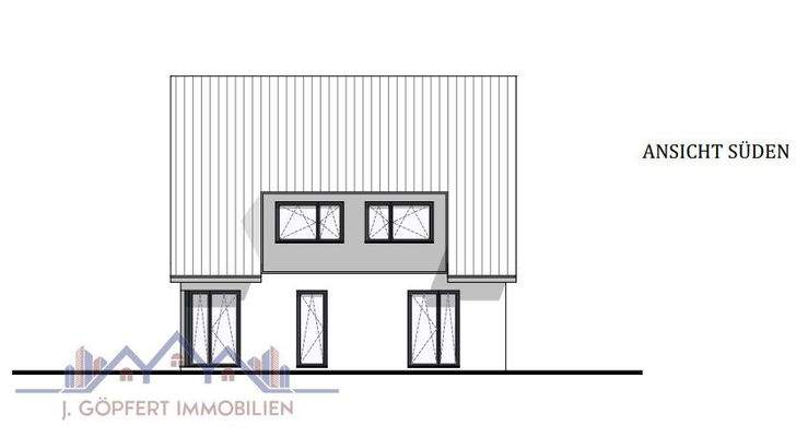 geplantes Haus Süd-Seite