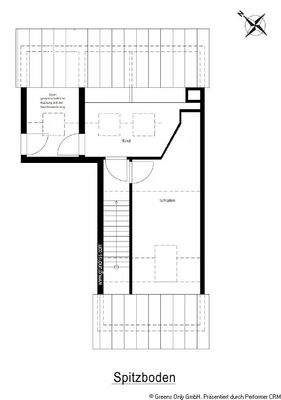 Grundriss Spitzboden