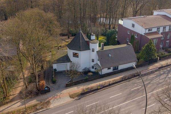 Luftbild mit Alsterlauf