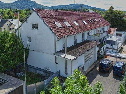 Hübsche Wohnung im Dachgeschoss, Hinteransicht