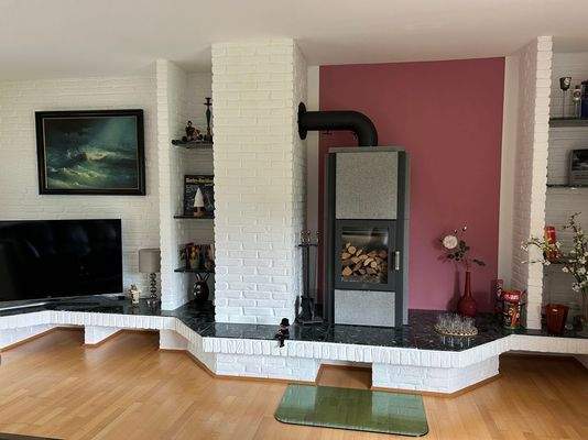 Wohnzimmer mit Ofen