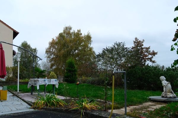 Gartenansicht von Süden nach Norden