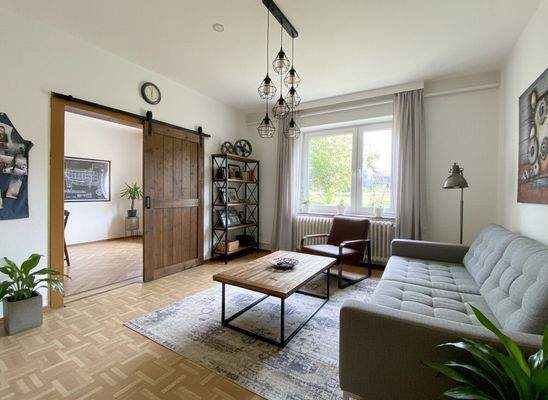 Wohnzimmer virtuell gestaltet 