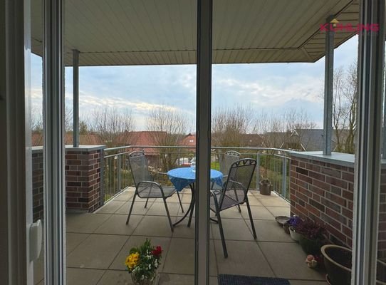 Blick auf den Balkon
