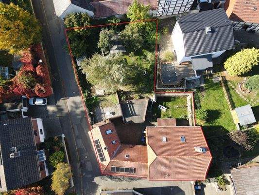 Blick von Oben mit ca. Grenzverlauf