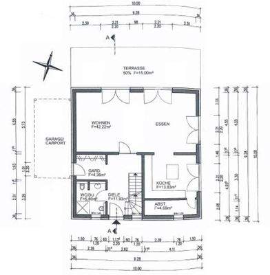 So könnte der Grundriss aussehen - Erdgeschoss.