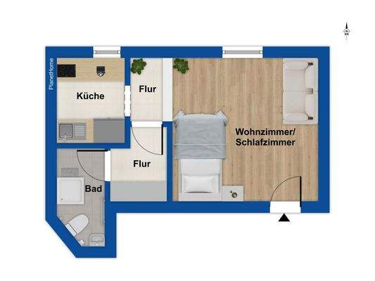 Grundriss Wohnung