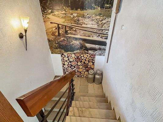 Treppe zum Gartengeschoss