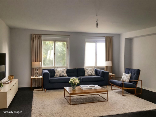 Wohnzimmer - virtually staged