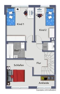 Grundriss Obergeschoss 