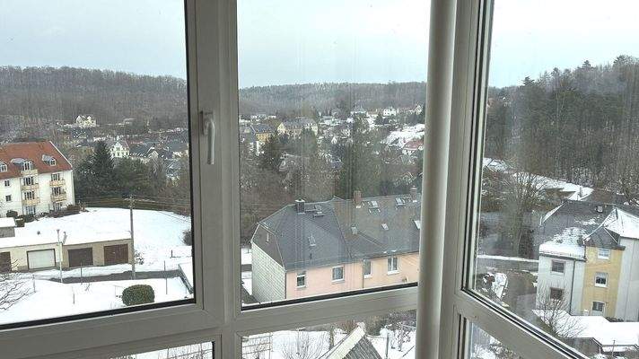 Blick aus dem Wohnzimmer