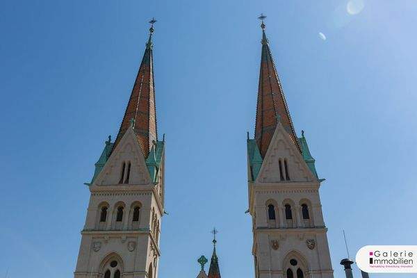 Blick auf die Kirchentürme