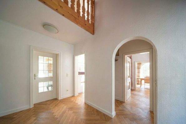 Eingangsbereich Sicht v. Haustüre Vision ohne Möbel