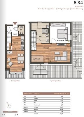 Grundriss - Wohnung Nr. 6.34