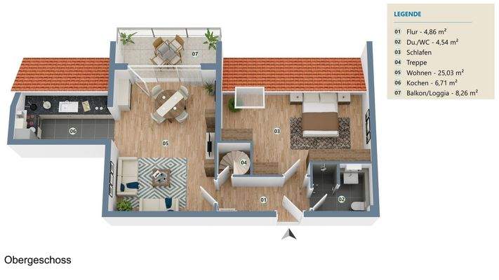 Grundriss Obergeschoss