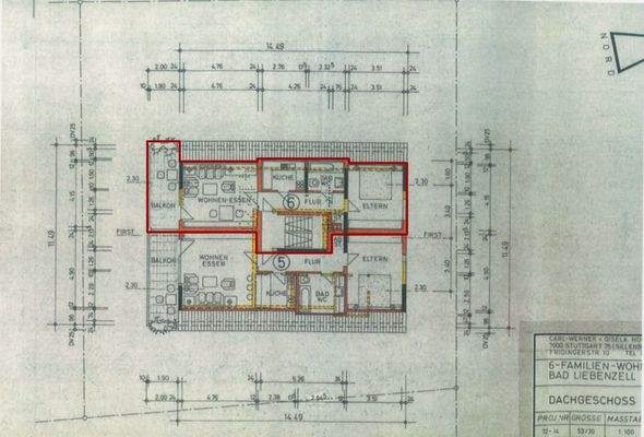 Grundriss Dachgeschoss 