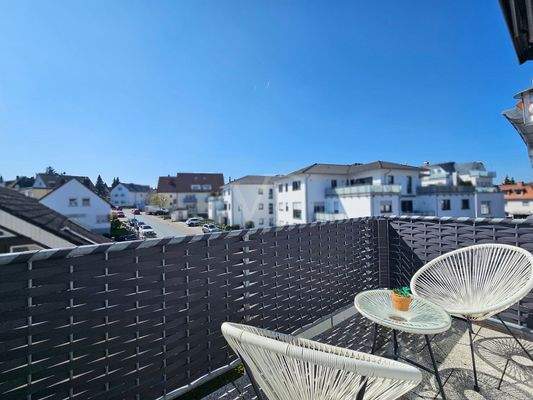 Schöner Blick vom Balkon