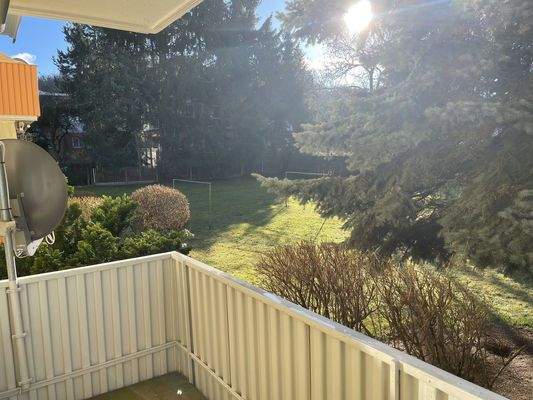 Ausblick aus dem Balkon