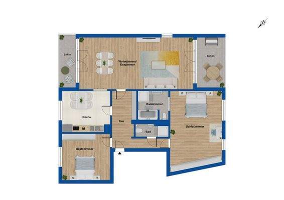 Grundriss 3. Obergeschoss