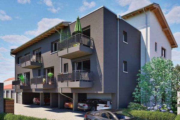 Ansicht Innenhof - Stellplätze