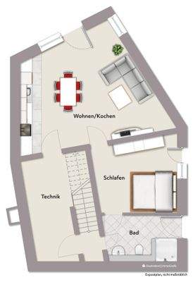 Untergeschoss mit Einliegerwohnung