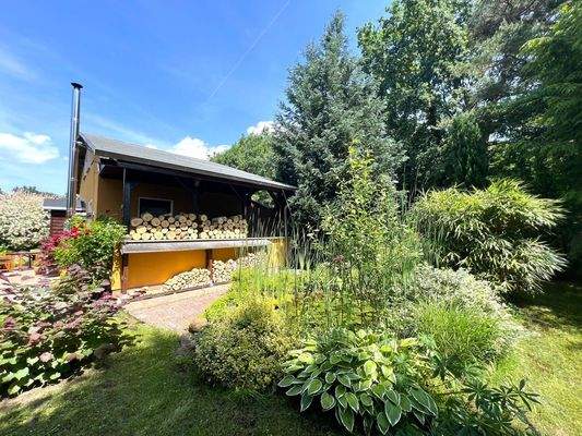 seitliche Ansicht des Hauses