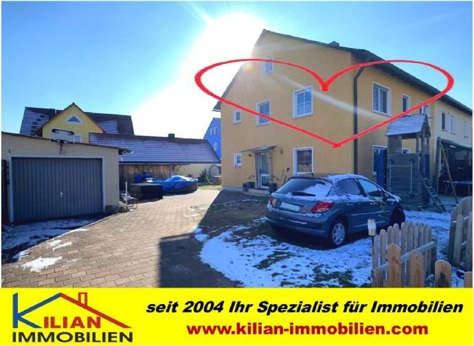 KILIAN IMMOBILIEN!  5,5 ZI. MAISONETTE-ETW MIT 106 M² IM 2-PART.-H. IN ECKERSMÜHLEN!  EINLIEGERWOHNUNG IM DACHGESCHOSS!  GARAGE * GARTEN