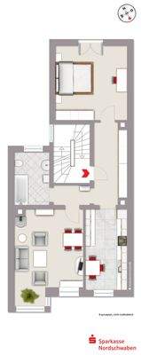 Grundriss des 1. Obergeschosses