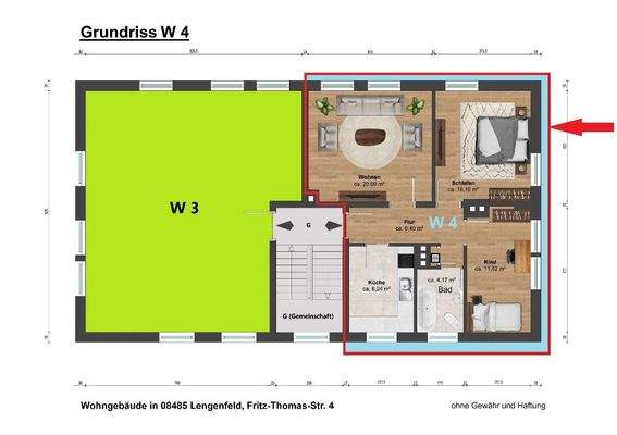 Grundriss Wohnung