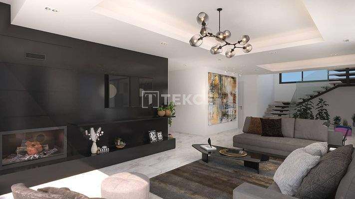 Detached Villas with Unblocked Sea and Mountain Views in Girne