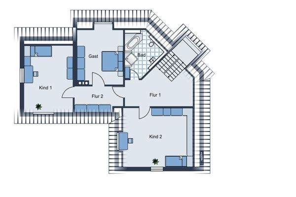 Grundriss Dachgeschoss Weinbergstr.
