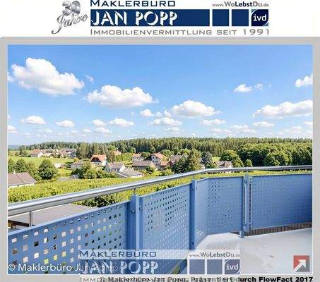 Blick vom Balkon der WE 5 - (KI generiert)