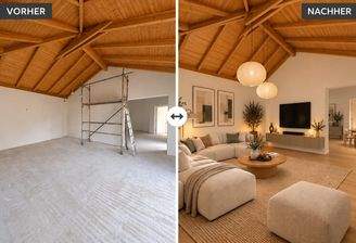 Wohnzimmer_KI optimiert_VorherNachher-Bild