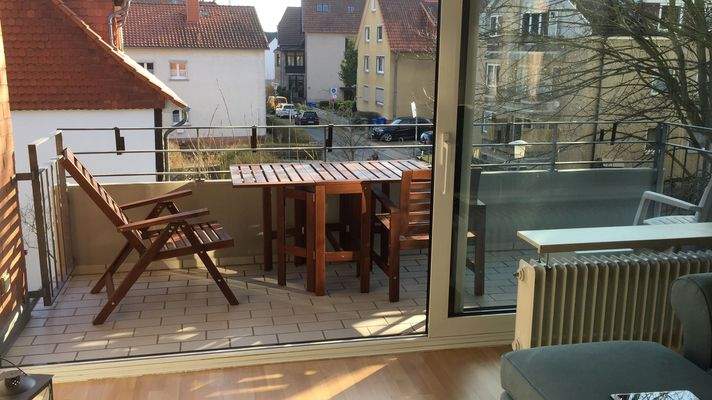 Gemütlicher Balkon.