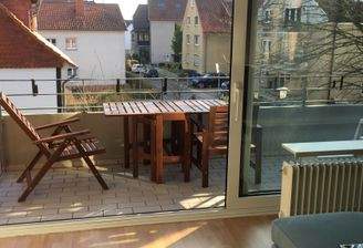 Gemütlicher Balkon.