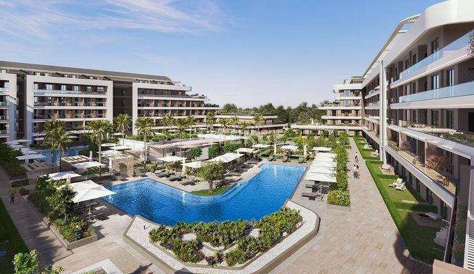 Flats in a Complex with Rich Amenities in Antalya Kundu