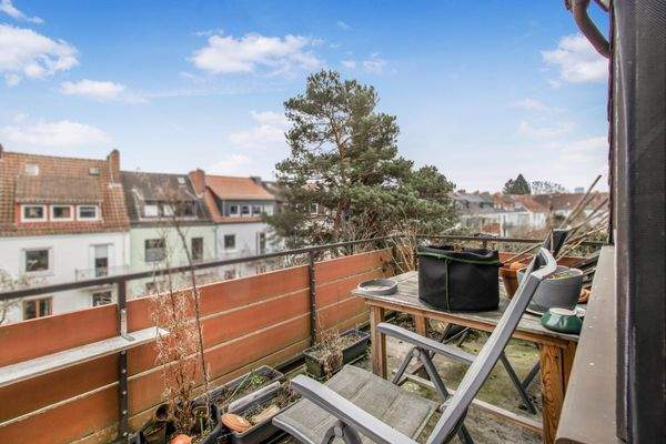 Balkon im Dachgeschoss