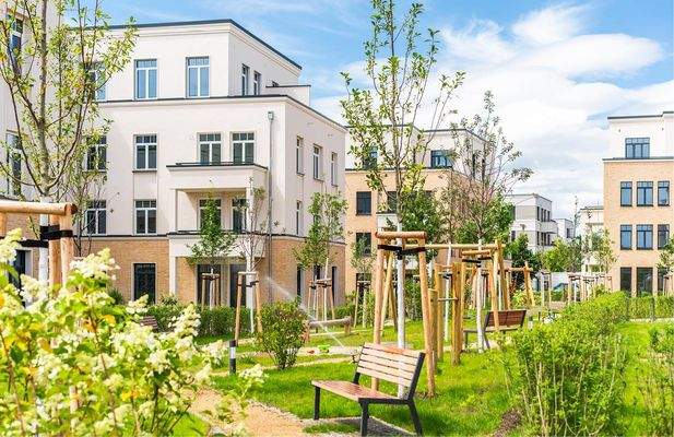 Gestaltete Gartenflächen