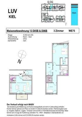 Grundriss WE 75 Baufeld XIII